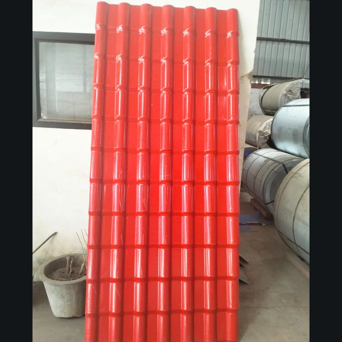 UPVC roofing sheets installed over an industrial structure